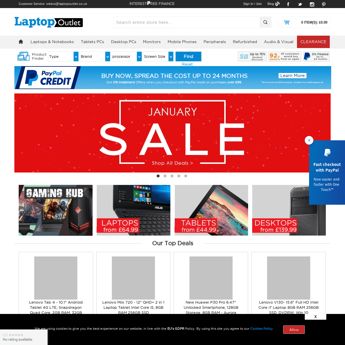 A complete backup of laptopoutlet.co.uk