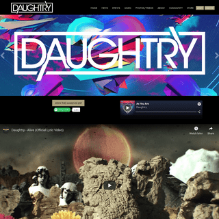A complete backup of daughtryofficial.com