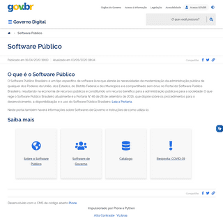 A complete backup of softwarepublico.gov.br