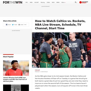 A complete backup of ftw.usatoday.com/2020/02/how-to-watch-celtics-vs-rockets-nba-live-stream-schedule-tv-channel-start-time