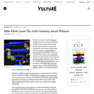 A complete backup of www.vulture.com/2020/01/grammy-winners-2020-the-full-list.html