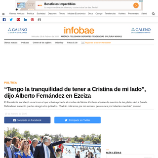 A complete backup of www.infobae.com/politica/2020/02/19/tengo-la-tranquilidad-de-tener-a-cristina-de-mi-lado-dijo-alberto-ferna