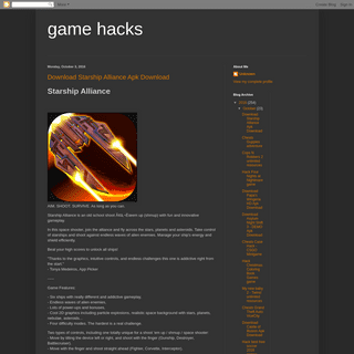 A complete backup of newhacksforonlinegames.blogspot.com