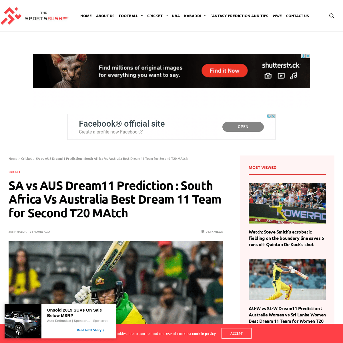 A complete backup of thesportsrush.com/sa-vs-aus-dream11-prediction-south-africa-vs-australia-best-dream-11-team-for-second-t20-