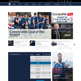 A complete backup of dundeefc.co.uk