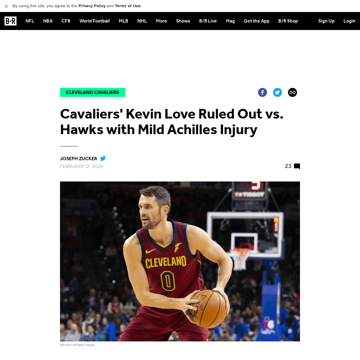 A complete backup of bleacherreport.com/articles/2863317-cavaliers-kevin-love-ruled-out-vs-hawks-with-mild-achilles-injury