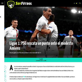 A complete backup of www.soyfutbol.com/internacional/Ligue-1-PSG-rescata-un-punto-ante-el-modesto-Amiens-20200215-0026.html