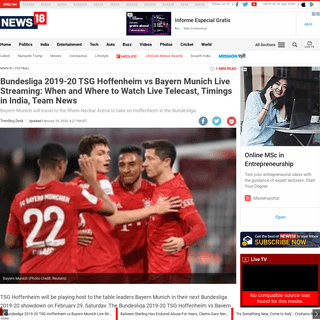 A complete backup of www.news18.com/news/football/bundesliga-2019-20-tsg-hoffenheim-vs-bayern-munich-live-streaming-when-and-whe