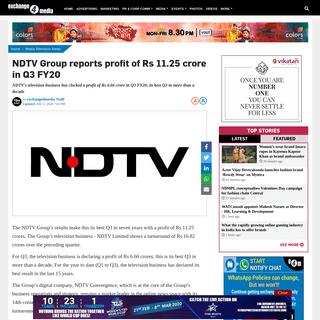 A complete backup of www.exchange4media.com/media-tv-news/ndtv-group-reports-profit-of-rs-1125-crore-in-q3-fy20-102606.html