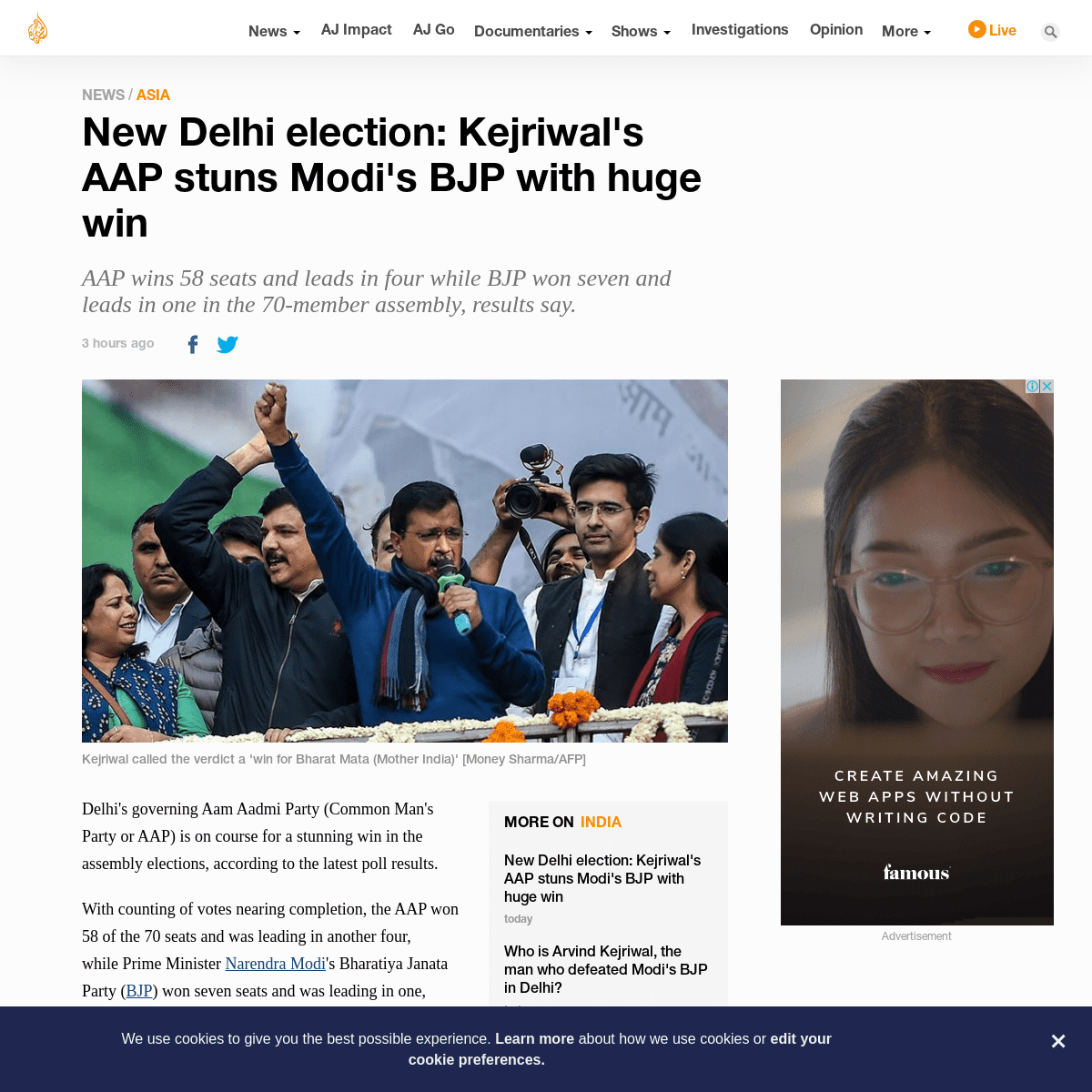 A complete backup of www.aljazeera.com/news/2020/02/delhi-election-kejriwal-aap-takes-lead-modi-bjp-200211053448801.html