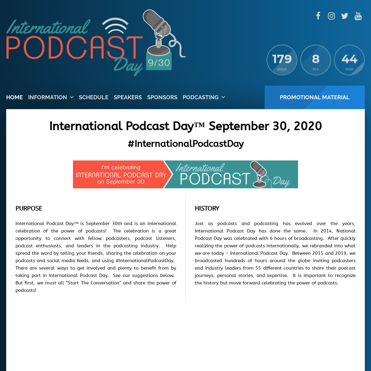 A complete backup of internationalpodcastday.com