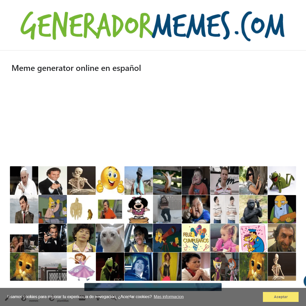 A complete backup of generadormemes.com