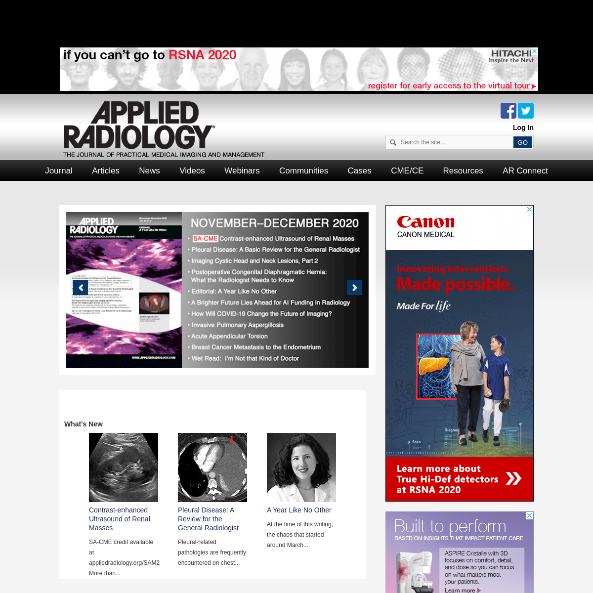 A complete backup of appliedradiology.com