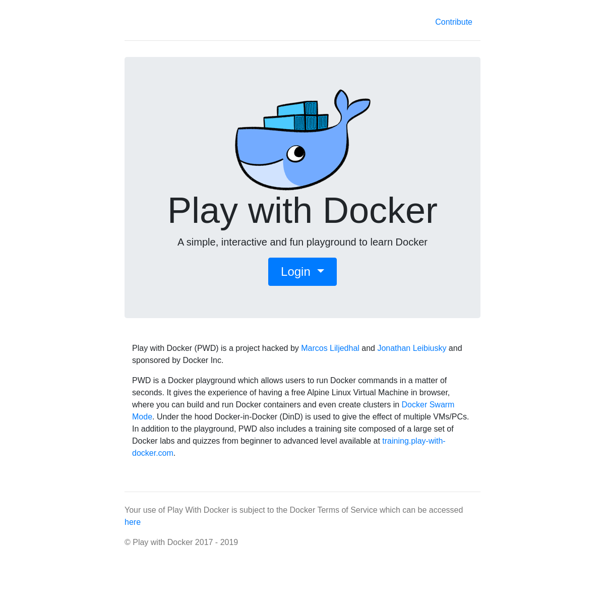 A complete backup of play-with-docker.com