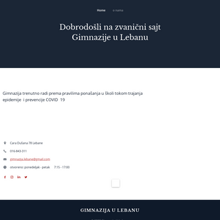 A complete backup of gimnazijalebane.edu.rs