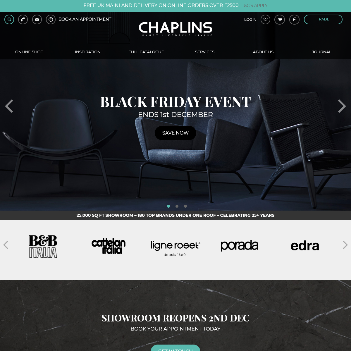 A complete backup of chaplins.co.uk