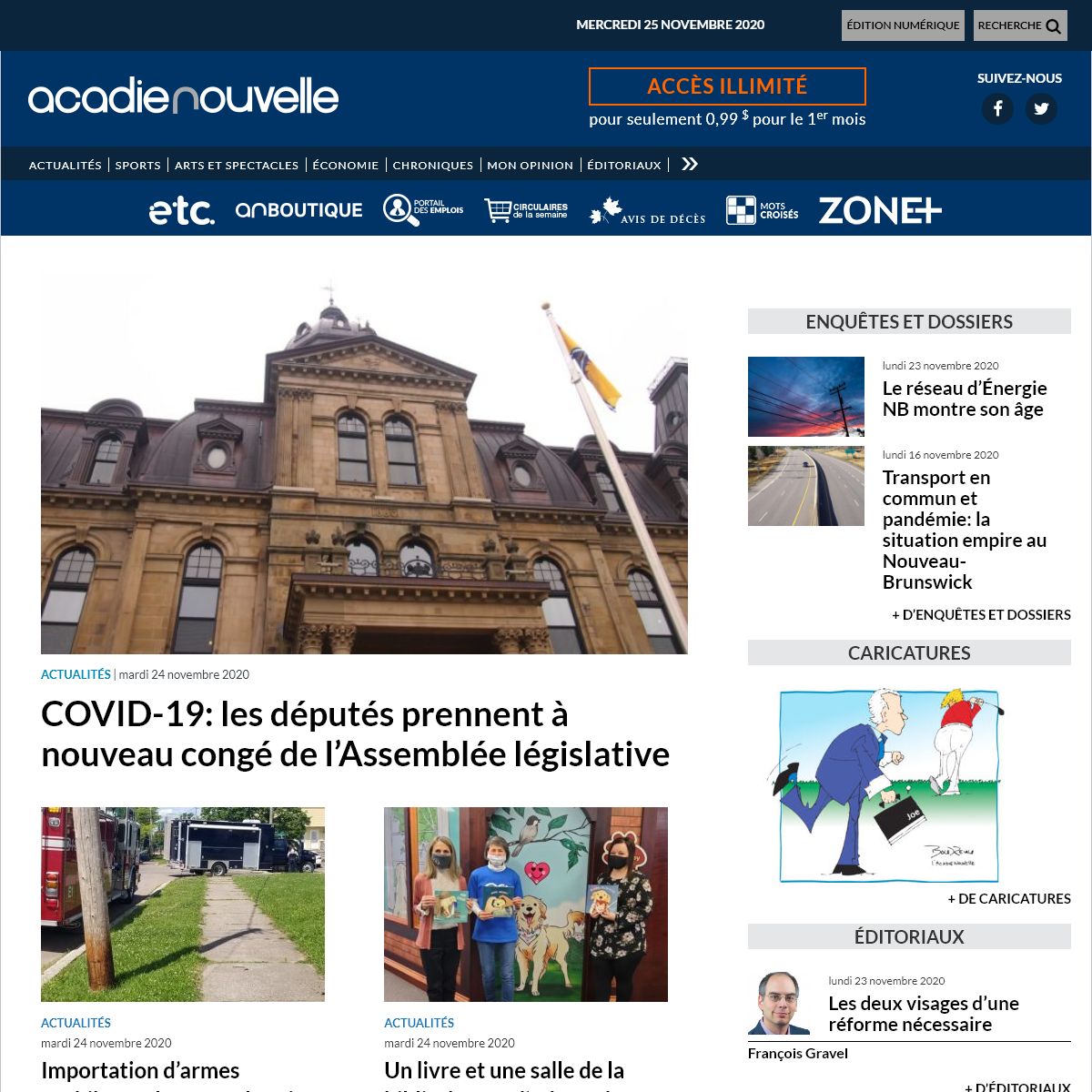 A complete backup of acadienouvelle.com