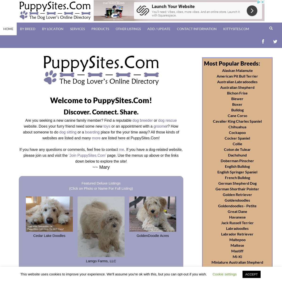 A complete backup of puppysites.com