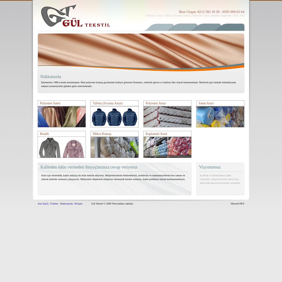 A complete backup of gul-tekstil.com