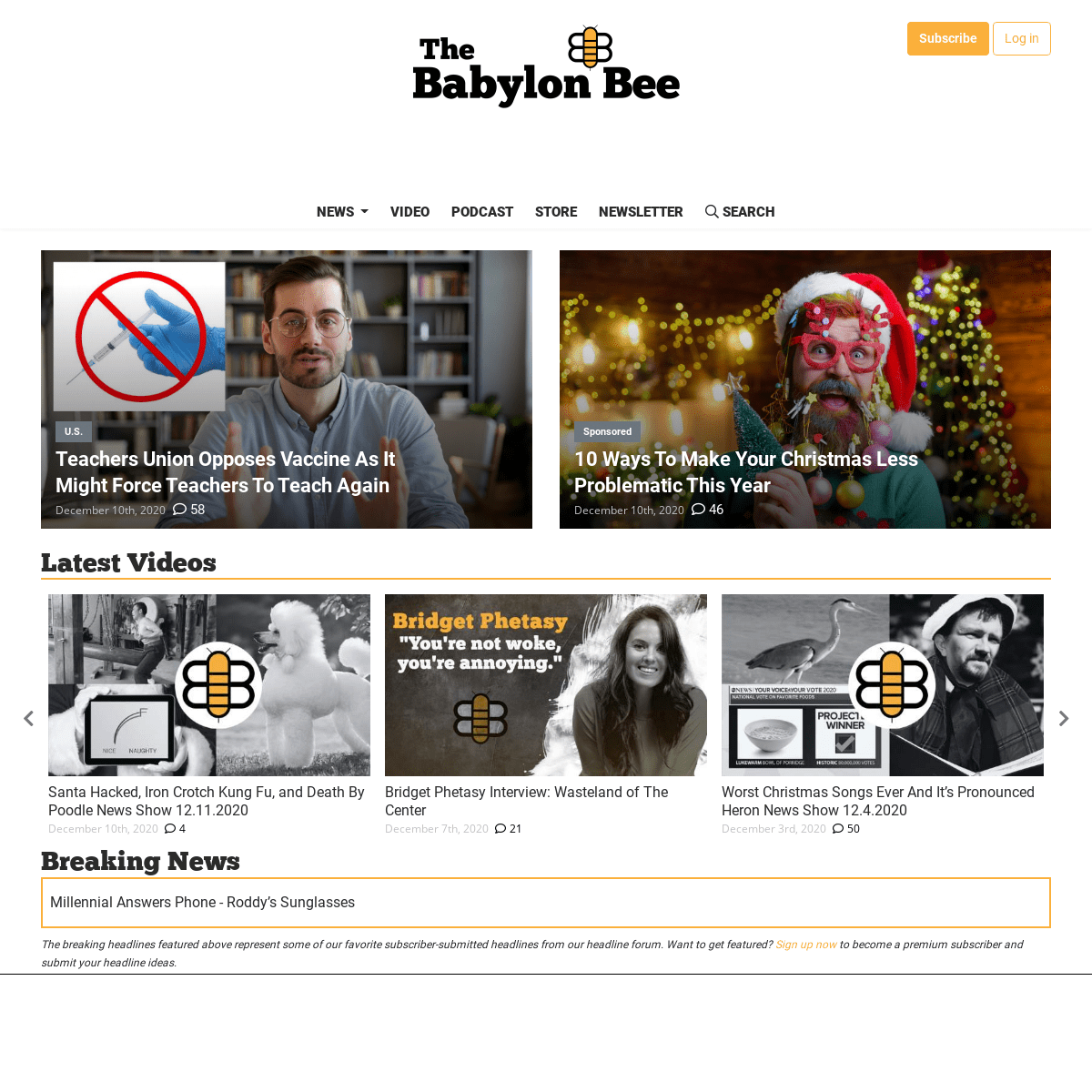 A complete backup of babylonbee.com