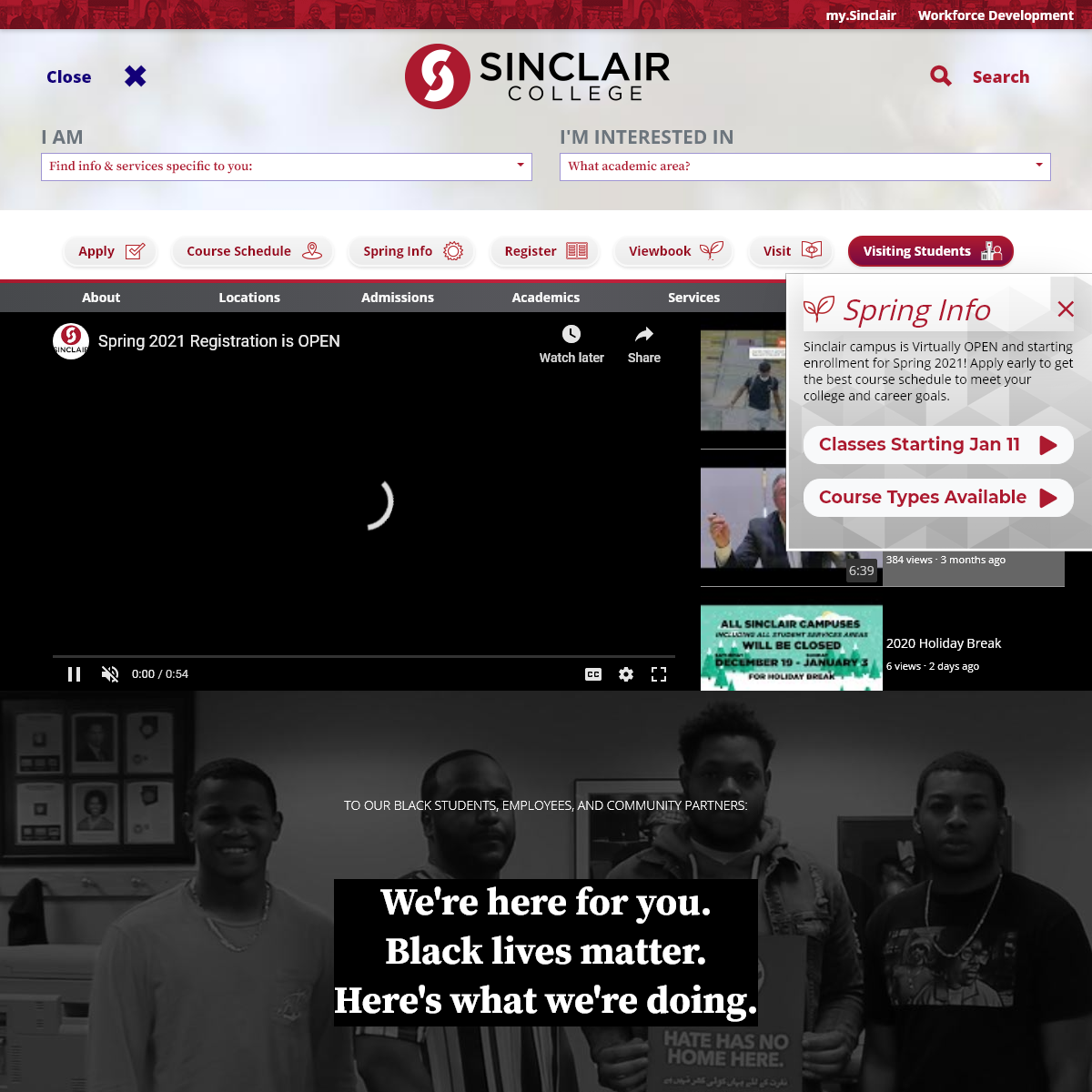 A complete backup of sinclair.edu