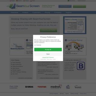 A complete backup of beamyourscreen.com