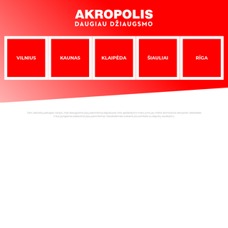 A complete backup of akropolis.lt
