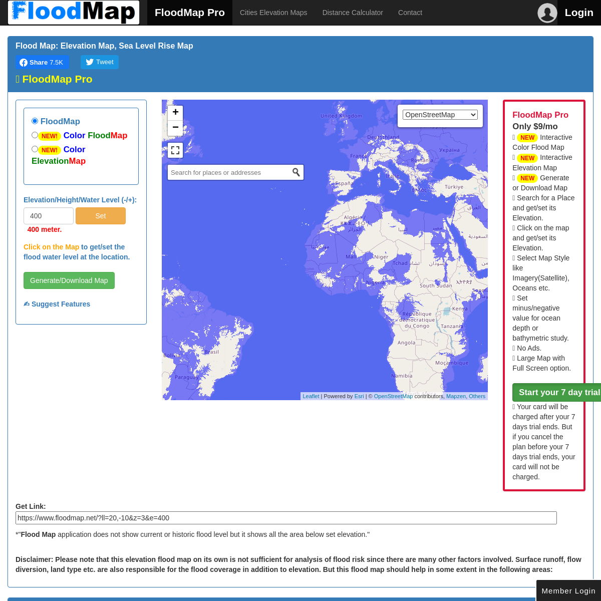 A complete backup of floodmap.net