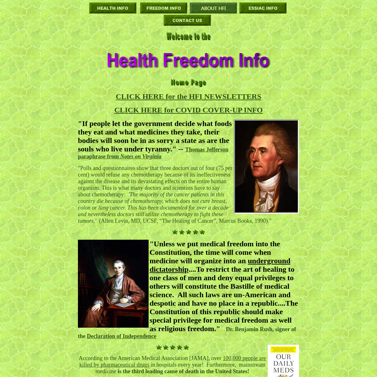 A complete backup of healthfreedom.info