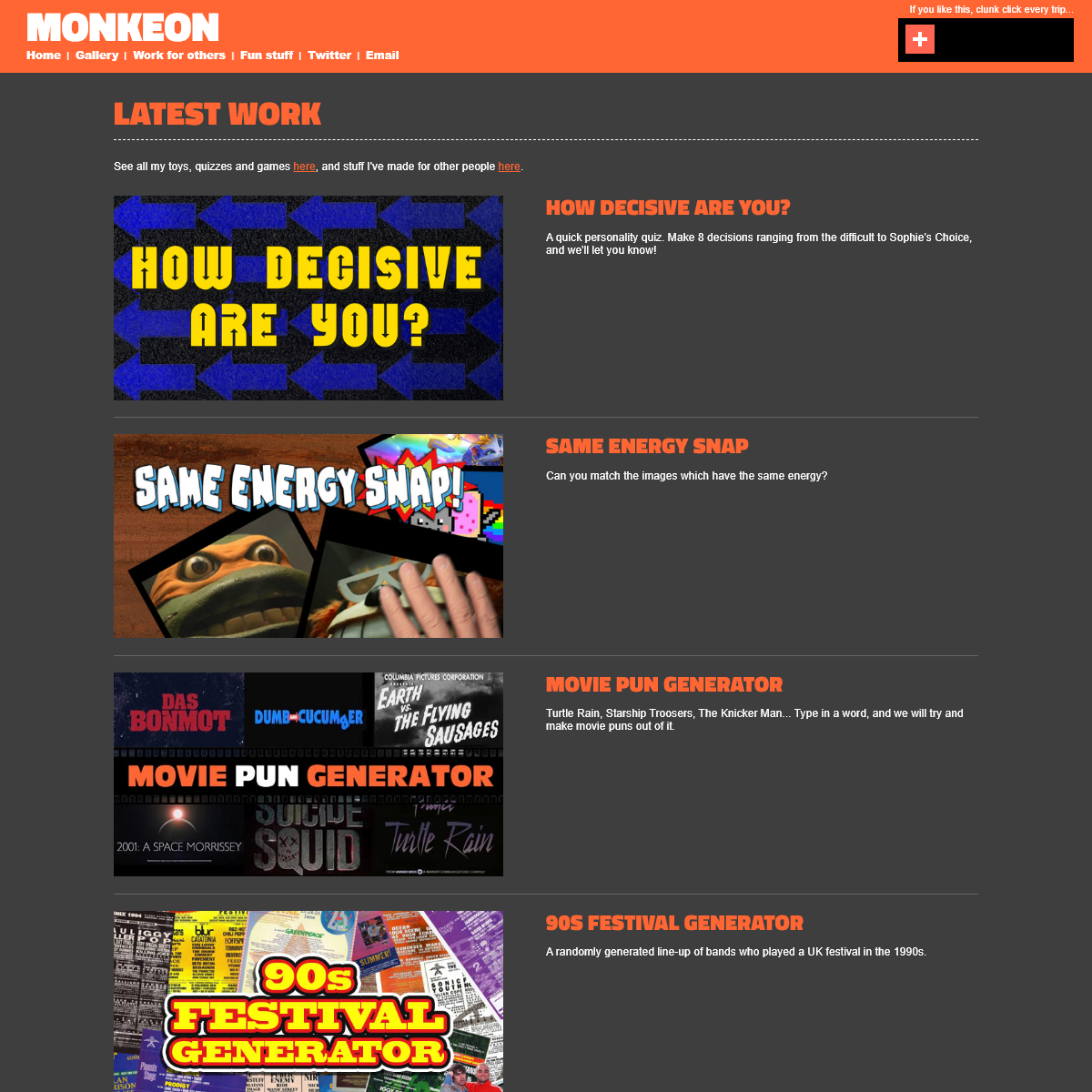 A complete backup of monkeon.co.uk