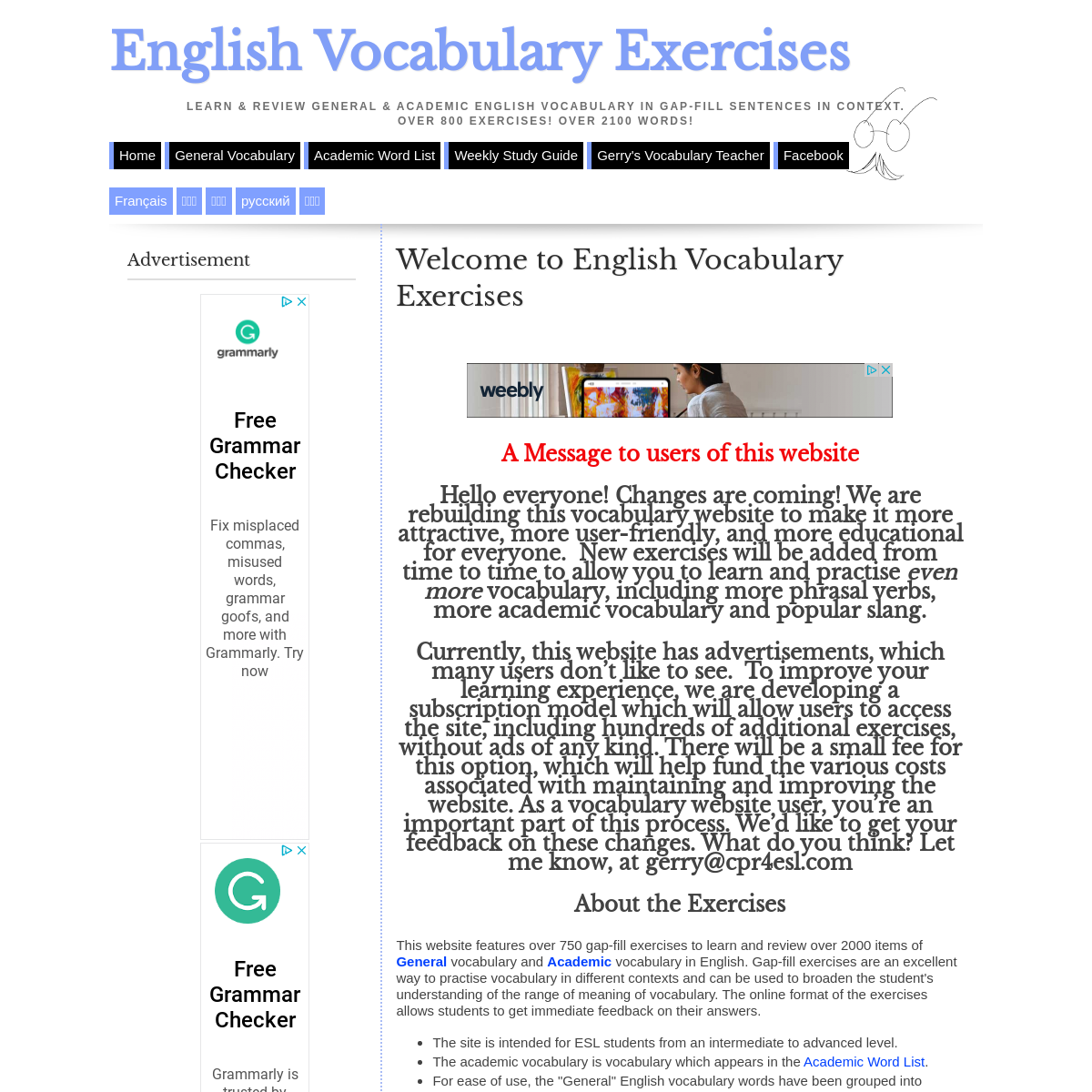 A complete backup of englishvocabularyexercises.com