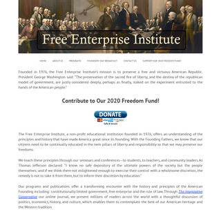 A complete backup of thefreeenterpriseinstitute.org