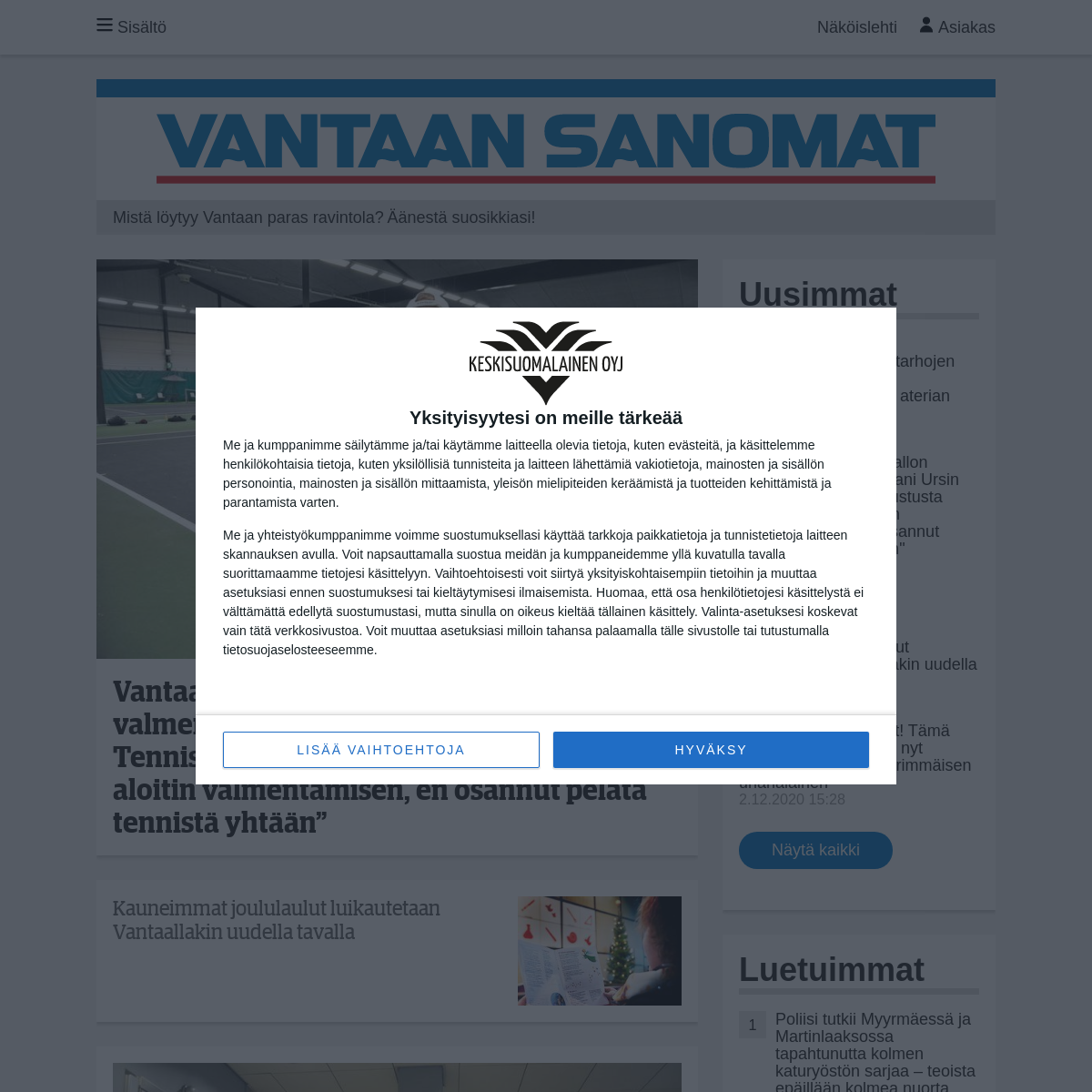 A complete backup of vantaansanomat.fi