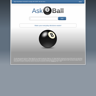 A complete backup of ask8ball.net