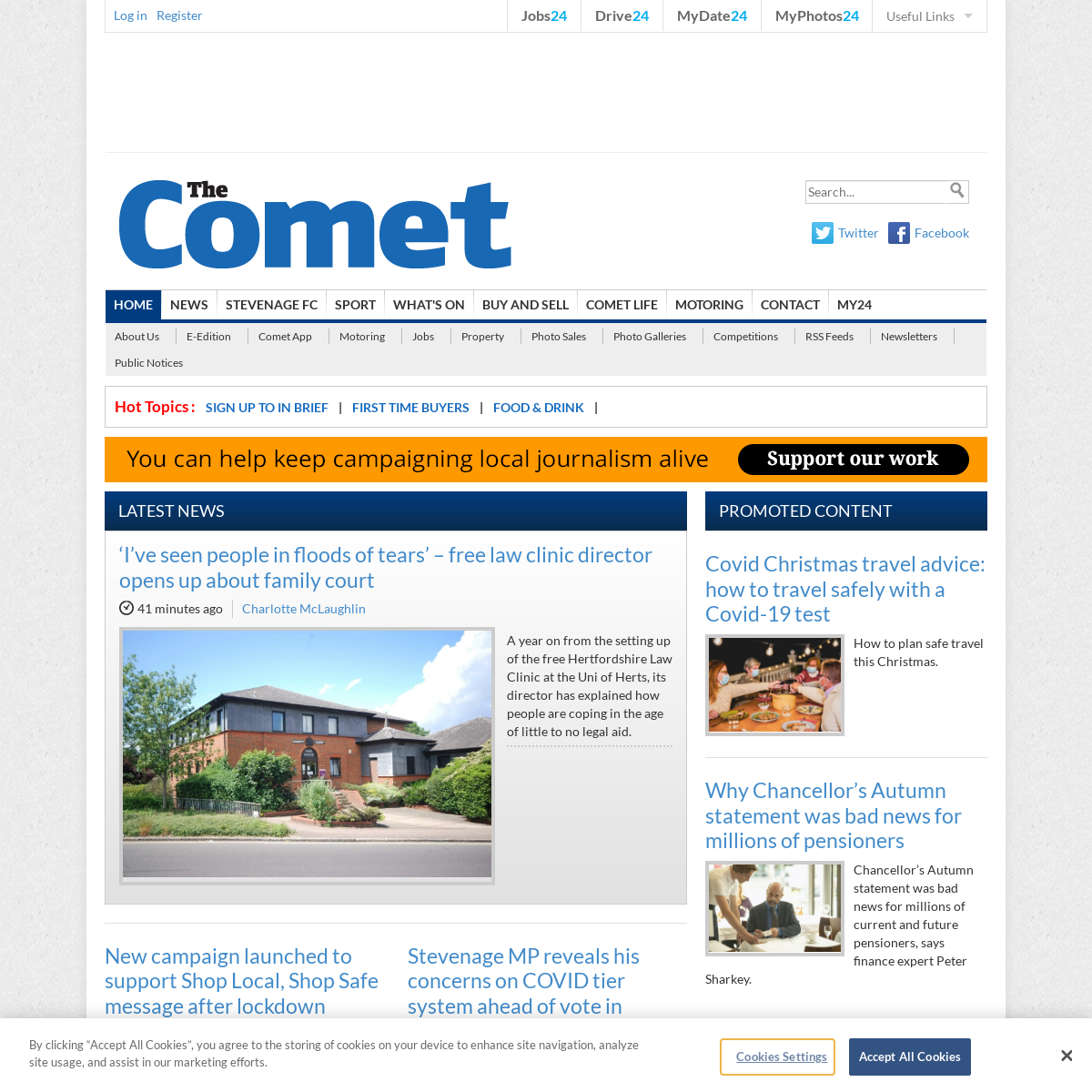 A complete backup of thecomet.net