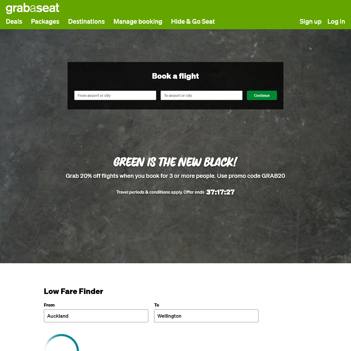 A complete backup of grabaseat.co.nz