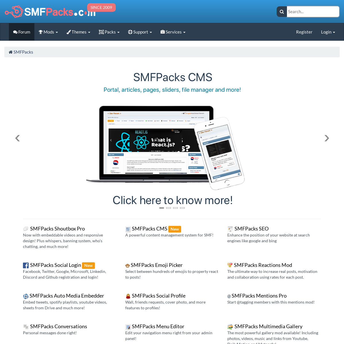 A complete backup of smfpacks.com