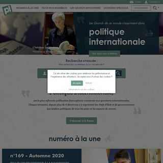 A complete backup of politiqueinternationale.com