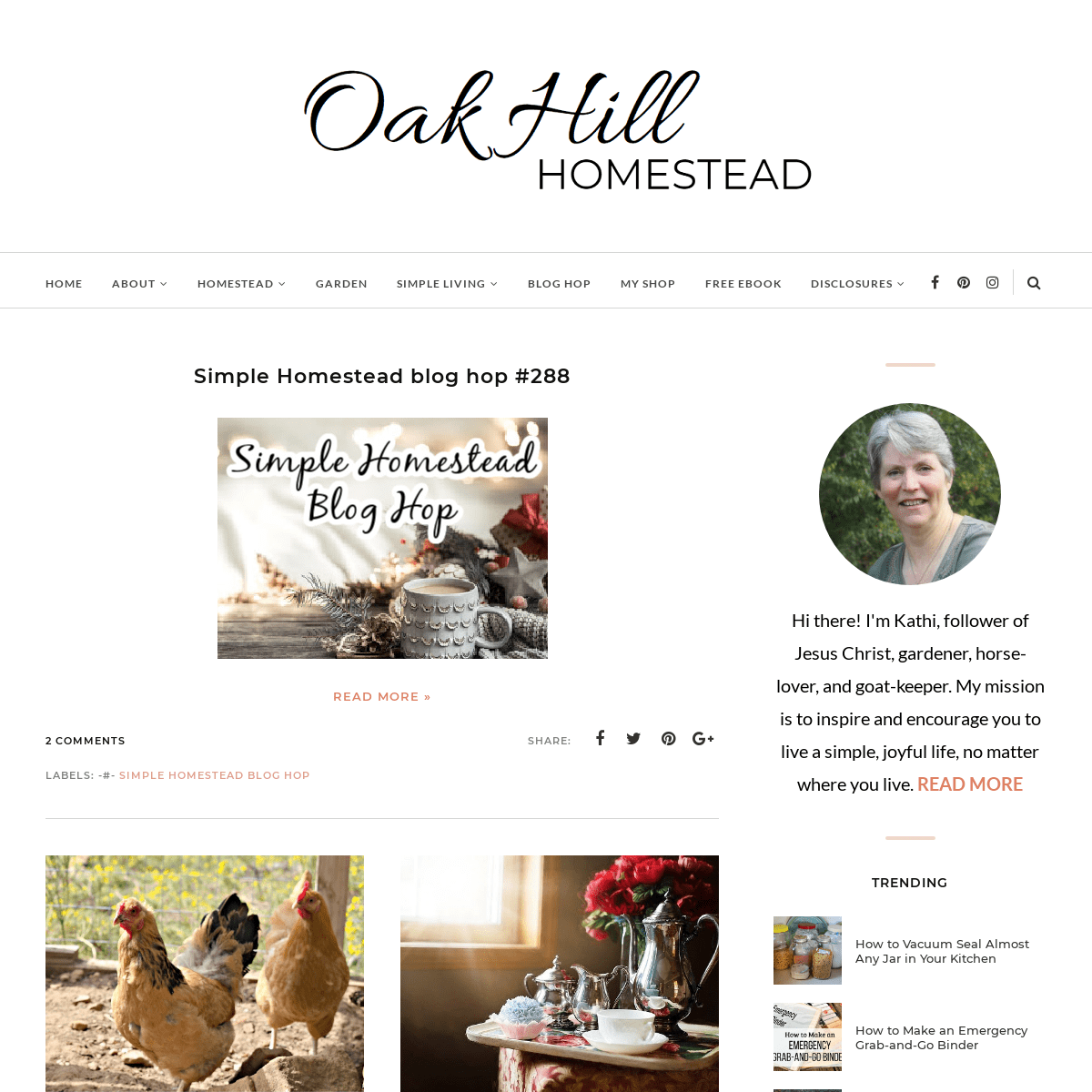 A complete backup of oakhillhomestead.com