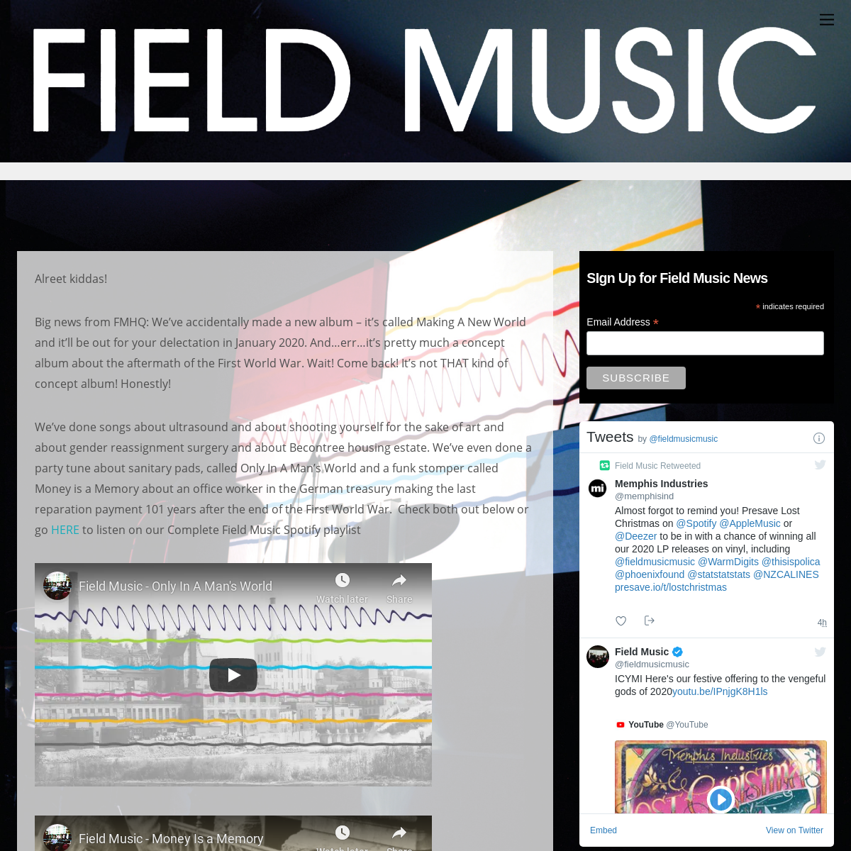 A complete backup of field-music.co.uk