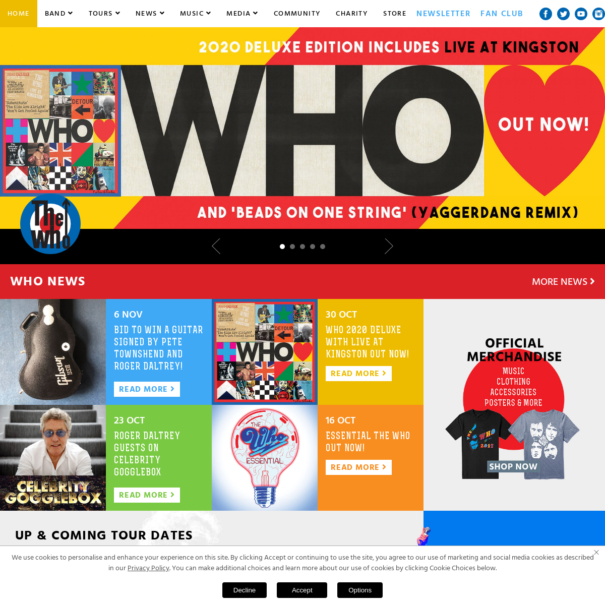 A complete backup of thewho.com
