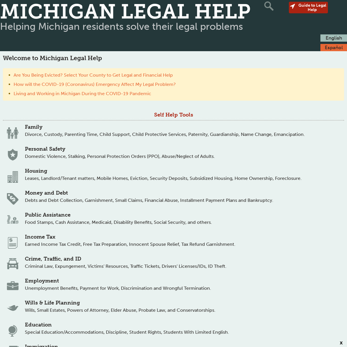 A complete backup of michiganlegalhelp.org