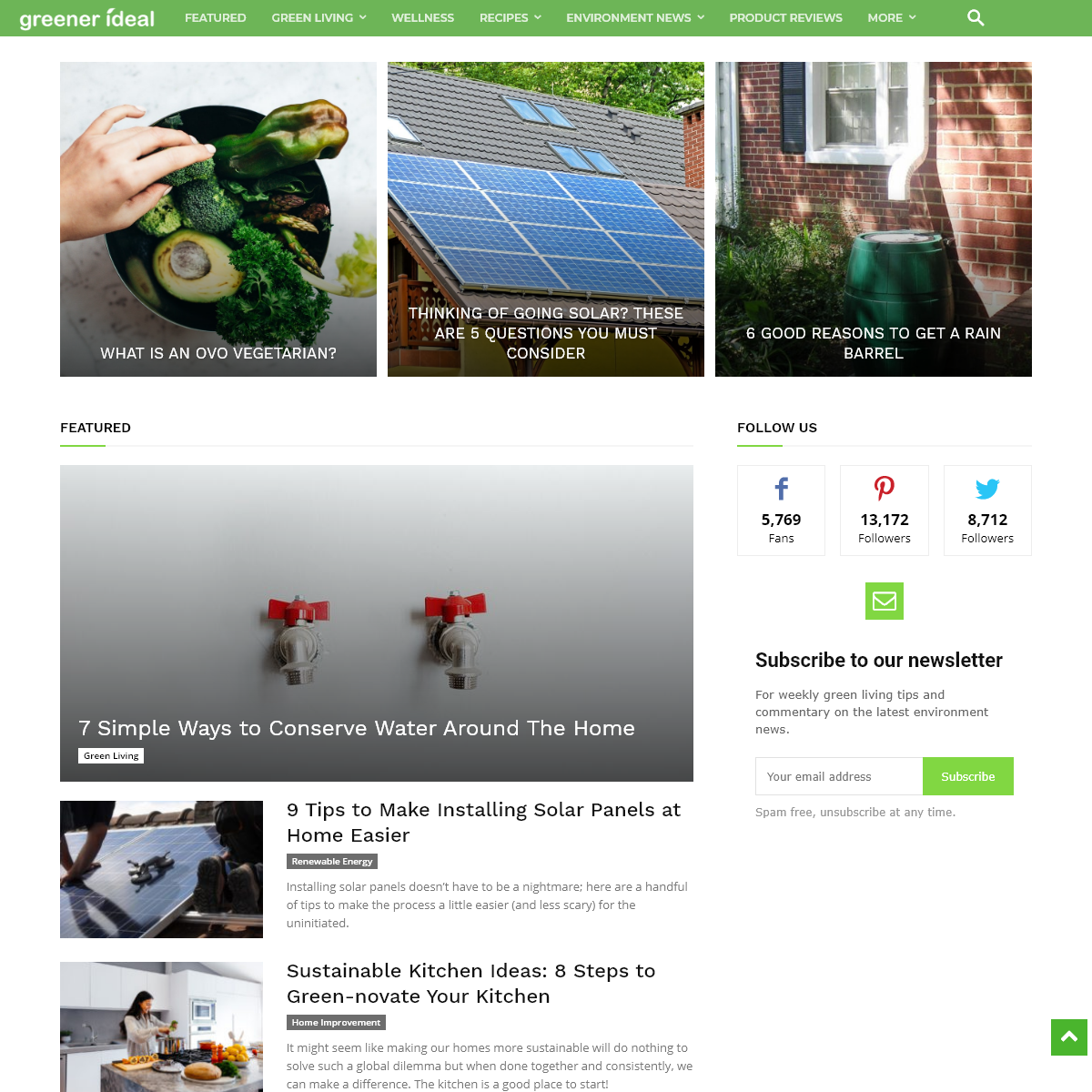 A complete backup of greenerideal.com