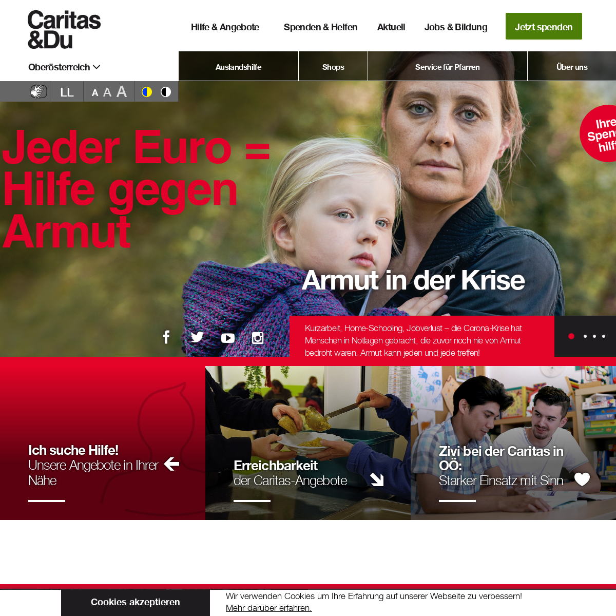 A complete backup of caritas-linz.at