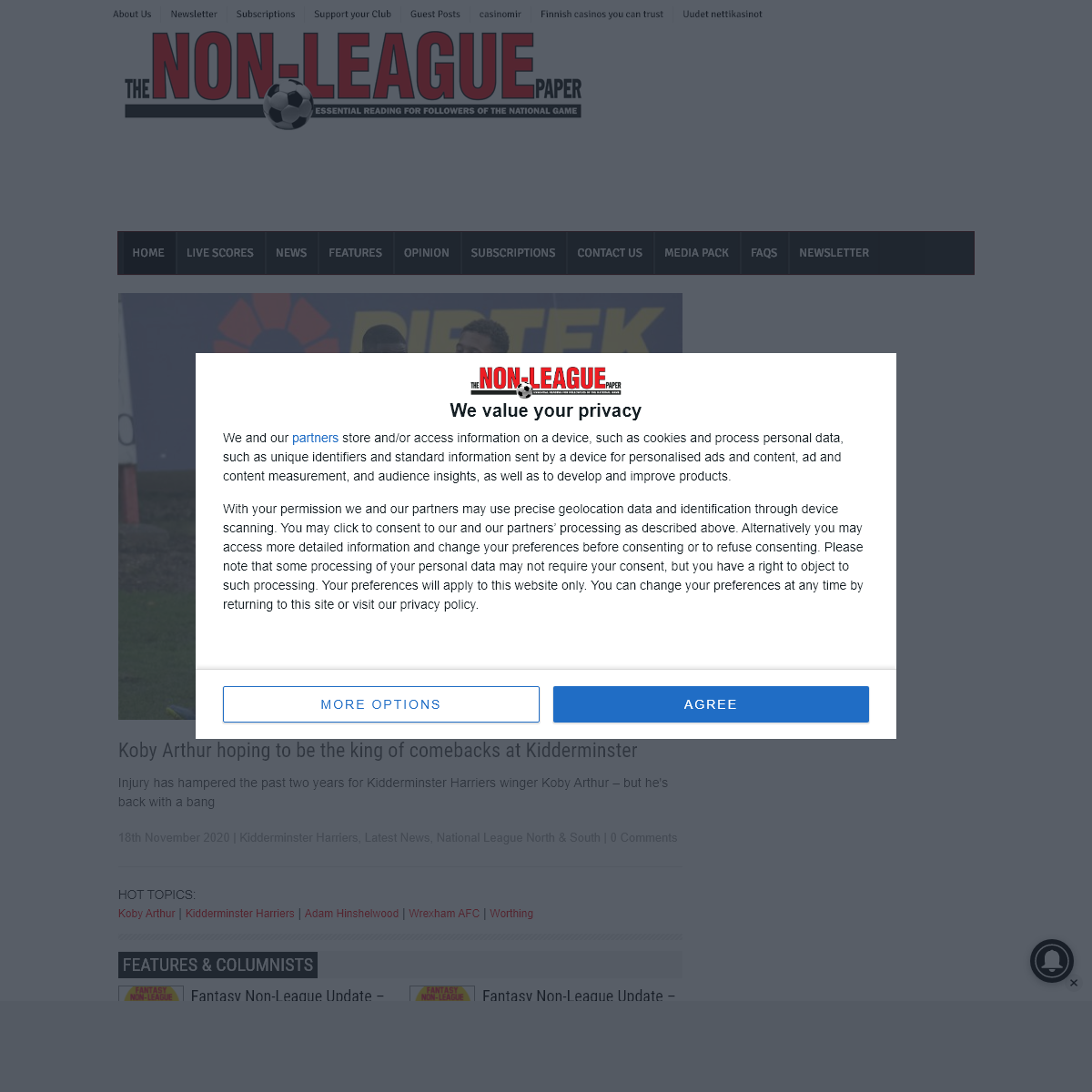 A complete backup of thenonleaguefootballpaper.com