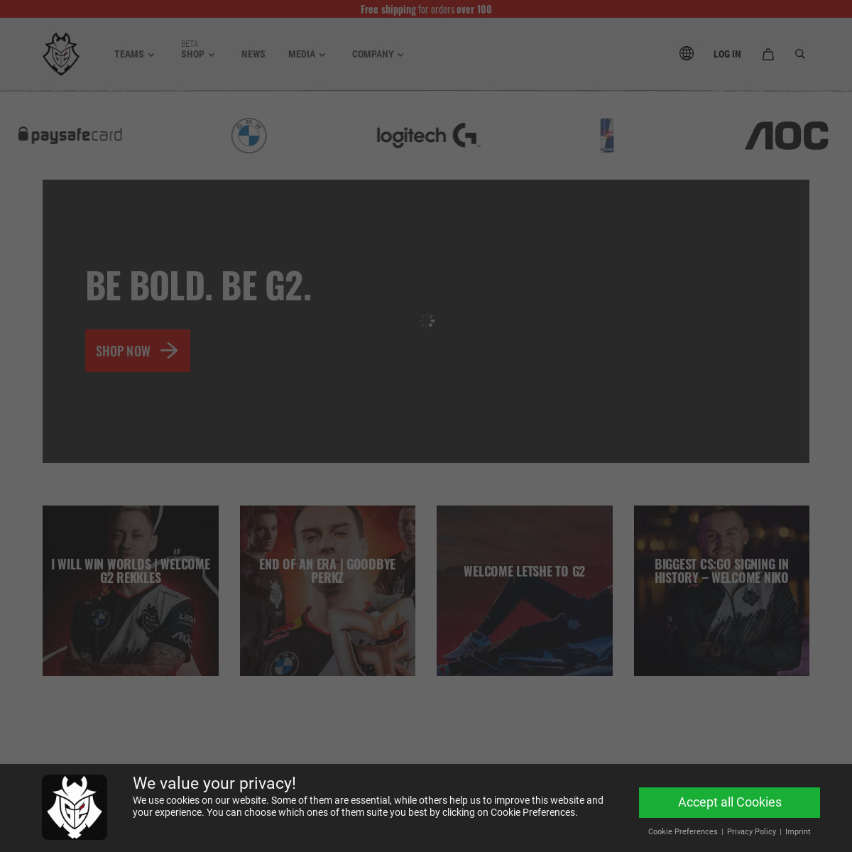 A complete backup of g2esports.com