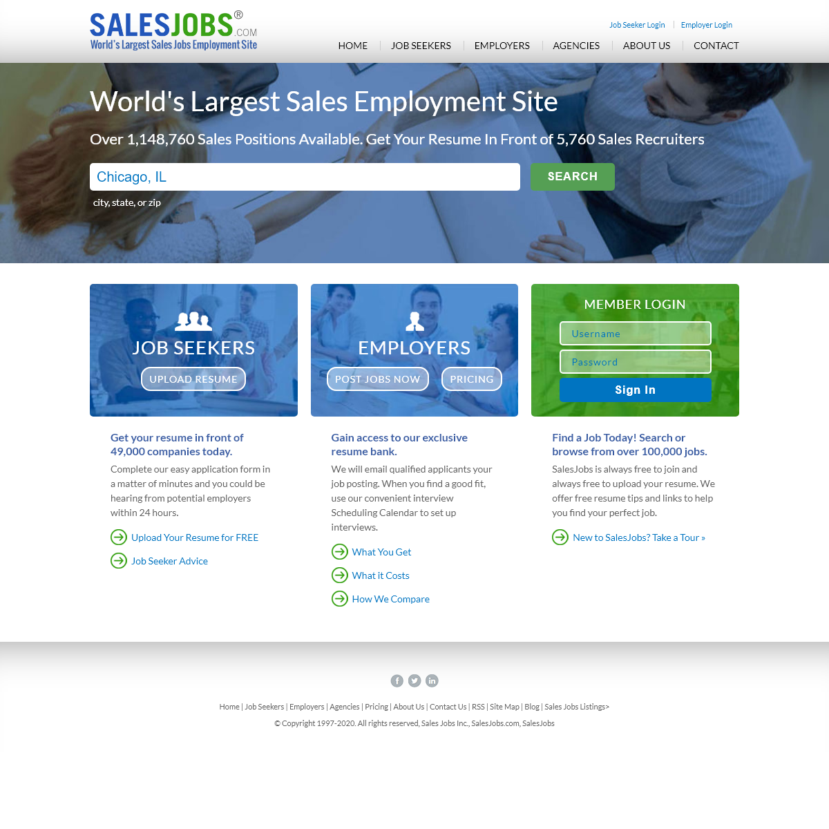 A complete backup of salesjobs.com