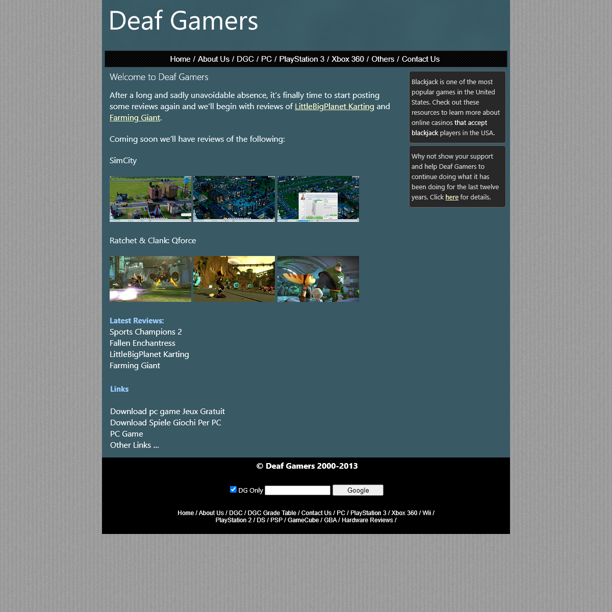 A complete backup of deafgamers.com
