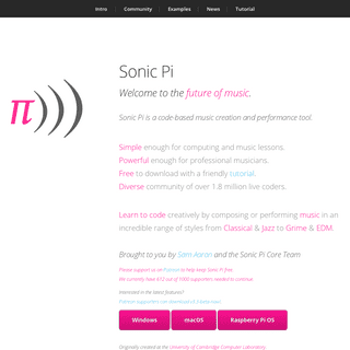 A complete backup of sonic-pi.net