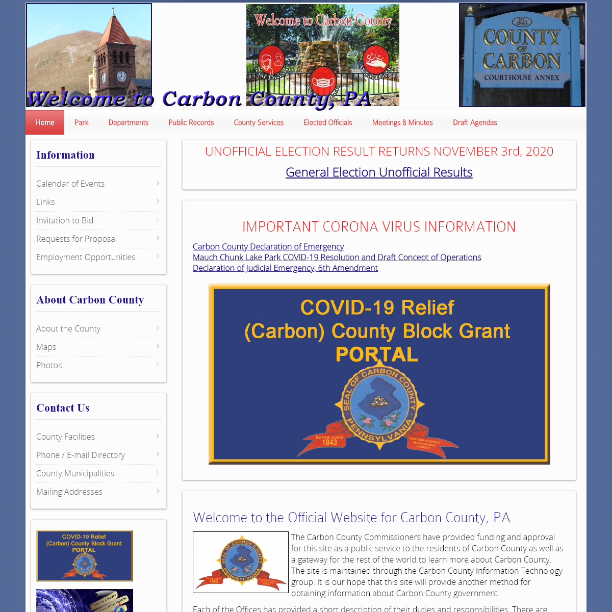 A complete backup of carboncounty.com
